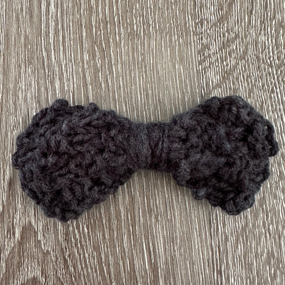 Handmade Midnight Black Hair Bow